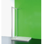Anta fissa per box doccia, CC cm.82-85, regolabile in pvc