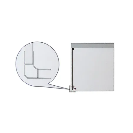 Anta fissa per box doccia, CC cm.82-85, regolabile in pvc