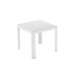 Tavolo polipropilene intrecciato per sala bar cucina giardino, tortora o bianco