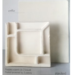 Piatto doccia 70x100 rettangolare in ceramica bianca Uniko Azzurra con piletta bianca