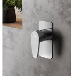 Rubinetto miscelatore monoforo bagno doccia incasso OCEAN ,cromo
