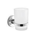 Kit set serie accessori bagno FELCE GEDY 8 pezzi acciaio inox/vetro/cromall