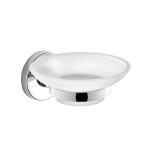 Kit set serie accessori bagno FELCE GEDY 8 pezzi acciaio inox/vetro/cromall