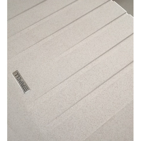 Lavello cucina incasso pietra plus Apell granito avena 116x50cm reversibile