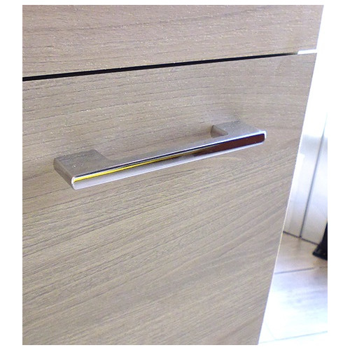 Mobile lavatoio bucataio, cm.59x49x80, 2 ante,vasca e asse lavapanni, Rovere