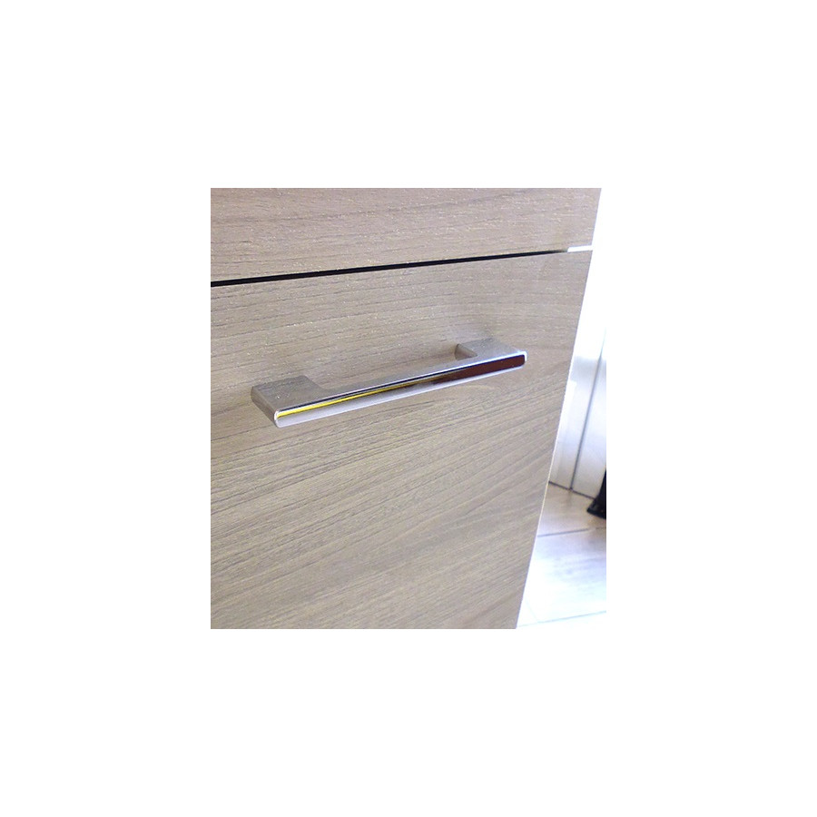 Mobile lavatoio bucataio, cm.59x49x80, 2 ante,vasca e asse lavapanni, Rovere