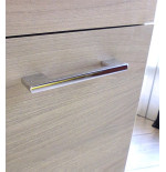 Mobile lavatoio bucataio, cm.59x49x80, 2 ante,vasca e asse lavapanni, Rovere