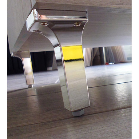 Mobile lavatoio bucataio, cm.59x49x80, 2 ante,vasca e asse lavapanni, Rovere