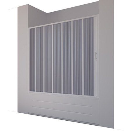 Box parete vasca sopravasca, riducibile da cm.140 a cm.170, apertura laterale