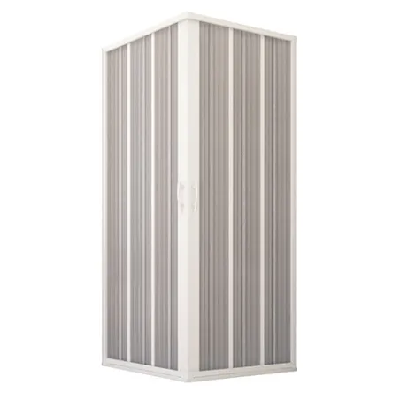 Box doccia angolare a soffietto, misura cm.80x100, riducibile su misura
