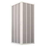 Box doccia angolare a soffietto, misura cm.80x100, riducibile su misura