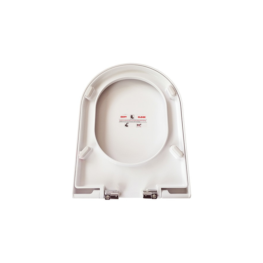 Coprivaso termoindurente avvolgente slim, originale Soft Close Nuvola Azzurra