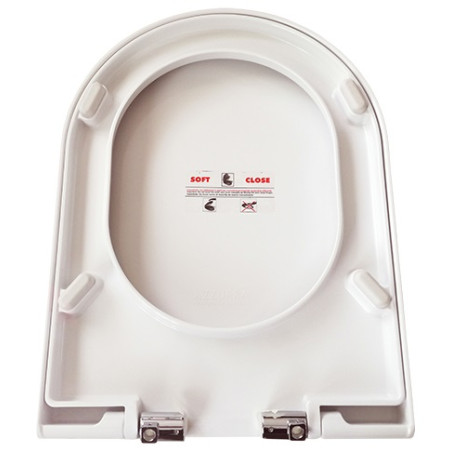 Coprivaso termoindurente avvolgente slim, originale Soft Close Nuvola Azzurra