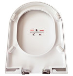 Coprivaso termoindurente avvolgente slim, originale Soft Close Nuvola Azzurra
