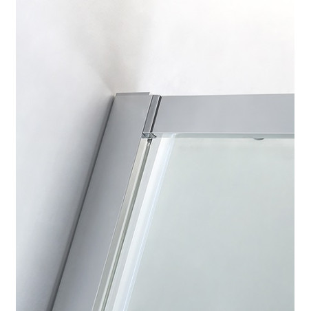 Box doccia porta nicchia 2 ante in cristallo 6mm, apertura scorrevole cm.117-120