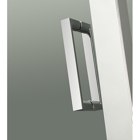 Box doccia porta nicchia 2 ante in cristallo 6mm, apertura scorrevole cm.97-101