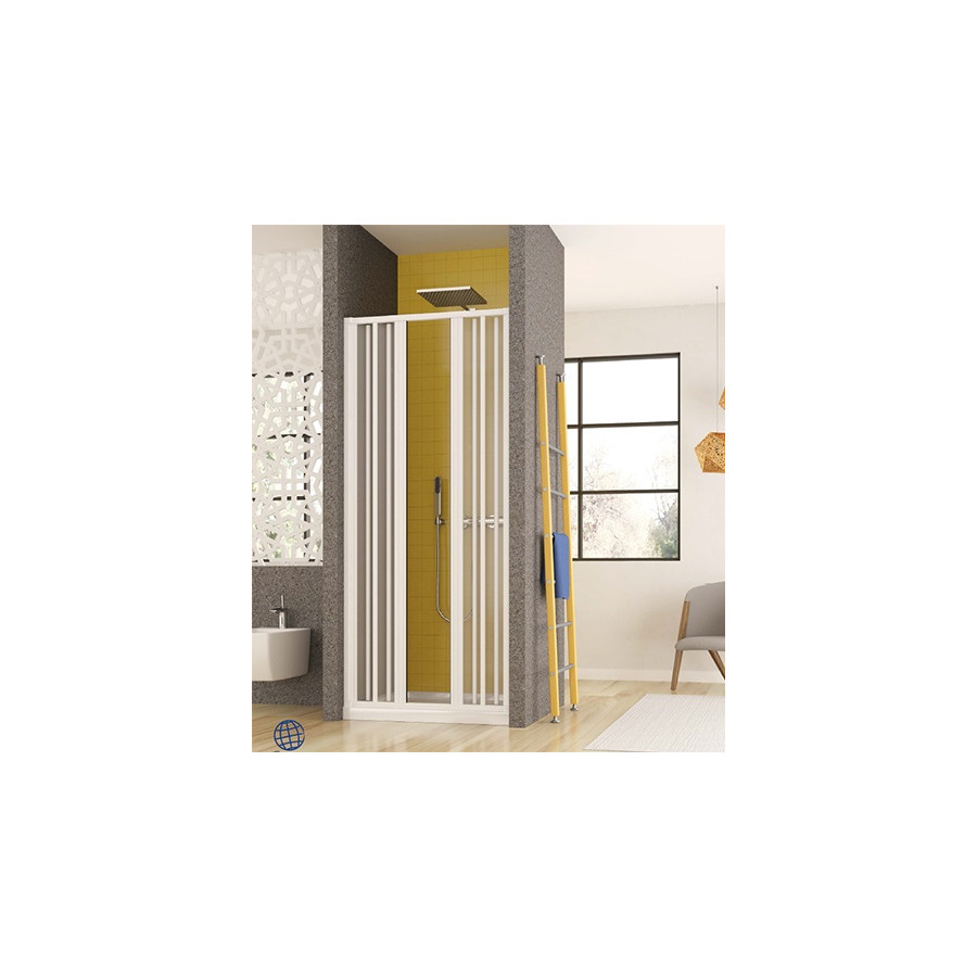 Porta nicchia per doccia cm 100 soffietto apertura centrale