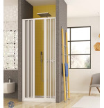 Porta nicchia per doccia cm 100 soffietto apertura centrale