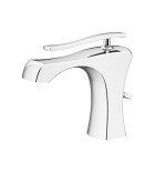 Miscelatore monocomando rubinetto per lavabo con piletta di scarico, Gattoni Icarus, colore cromo