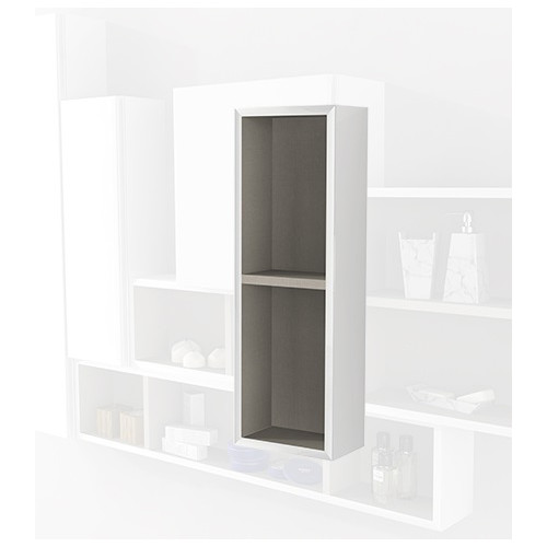 Pensile colonna a giorno 60x12x20 bianco lucido complemento d'arredo antigraffio