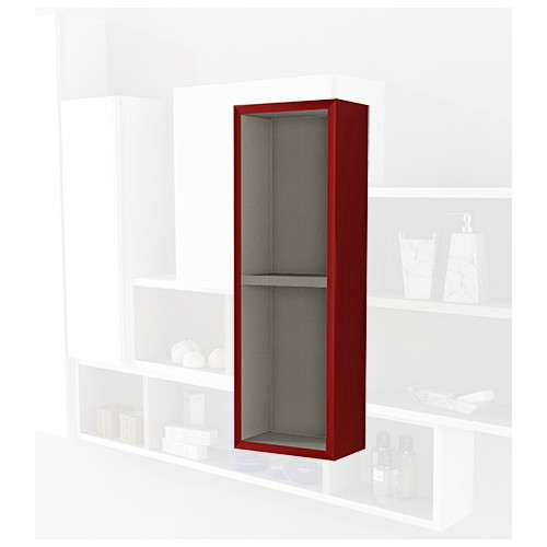 Pensile colonna a giorno 60x12x20 rosso complemento d'arredo antigraffio