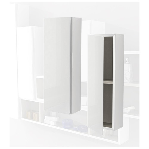 Pensile colonna 60x12x20 bianco lucido complemento d'arredo antigraffio