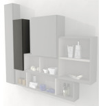 Pensile colonna 60x12x20 grigio talpa complemento d'arredo antigraffio