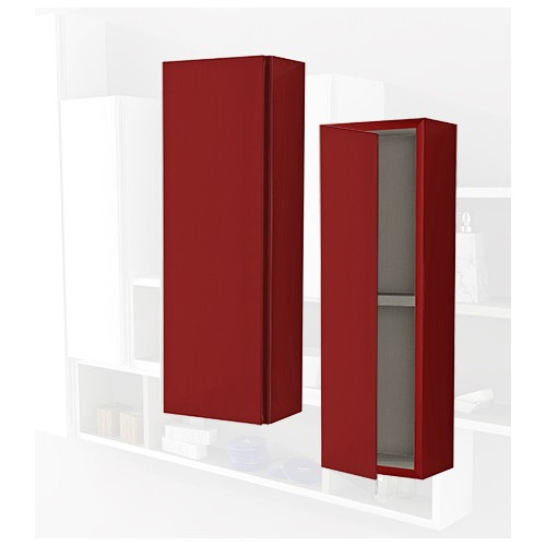 Pensile colonna 60x12x20 rosso complemento d'arredo antigraffio