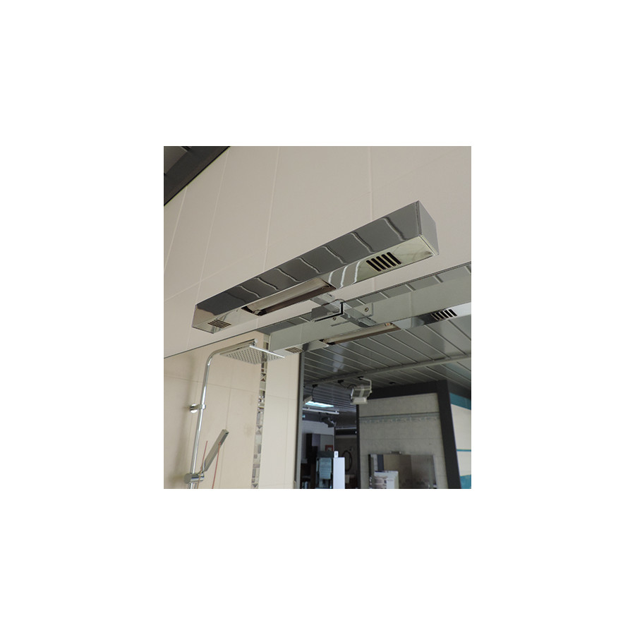 Applique lampada bagno con illuminazione a led, con istallazione a bordo specchio