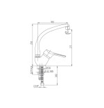 Mobile sottolavello 2 ante completo di lavello inox cm.100 e miscelatore Paini
