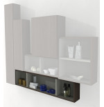 Pensile colonna a giorno 20x100x12 rovere complemento arredo antigraffio