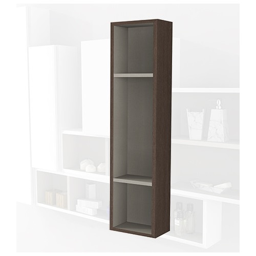 Pensile colonna a giorno 20x100x12 rovere complemento arredo antigraffio