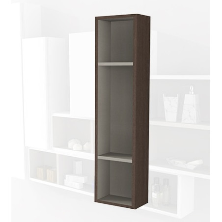 Pensile colonna a giorno 20x100x12 rovere complemento arredo antigraffio