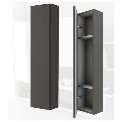 Pensile colonna 100x14x20 grigio talpa complemento d'arredo antigraffio