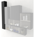 Pensile colonna 100x14x20 nero lucido complemento d'arredo antigraffio