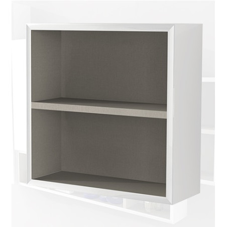 Pensile colonna a giorno 40x15x40 bianco lucido complemento arredo antigraffio