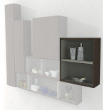 Pensile colonna a giorno 40x15x40 rovere complemento arredo antigraffio