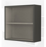 Pensile colonna a giorno 40x15x40 grigio talpa complemento arredo antigraffio