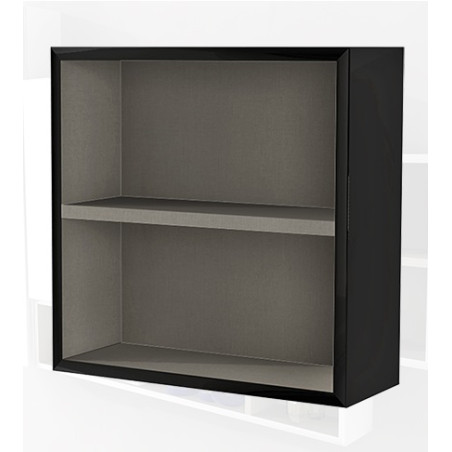 Pensile colonna a giorno 40x15x40 nero lucido complemento arredo antigraffio