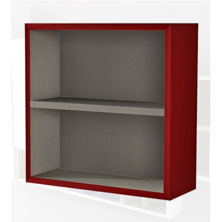 Pensile colonna a giorno 40x15x40 rosso complemento d'arredo antigraffio