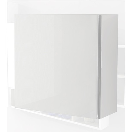 Pensile colonna 40x17x40 bianco lucido complemento d'arredo antigraffio