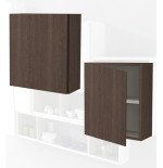 Pensile colonna 40x17x40 rovere complemento d'arredo antigraffio