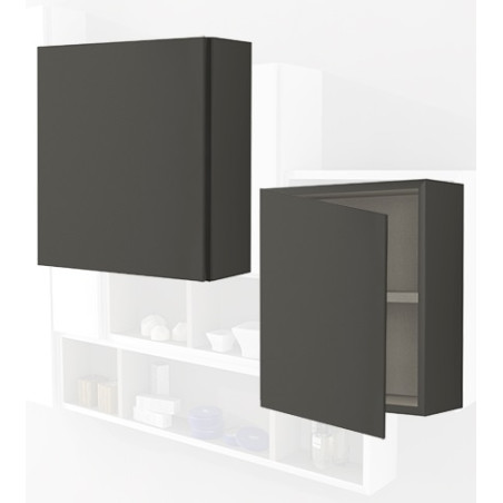 Pensile colonna 40x17x40 grigio talpa complemento d'arredo antigraffio