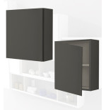 Pensile colonna 40x17x40 grigio talpa complemento d'arredo antigraffio