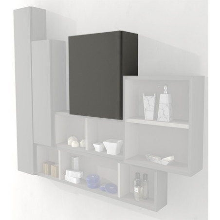 Pensile colonna 40x17x40 grigio talpa complemento d'arredo antigraffio