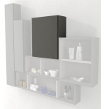 Pensile colonna 40x17x40 grigio talpa complemento d'arredo antigraffio
