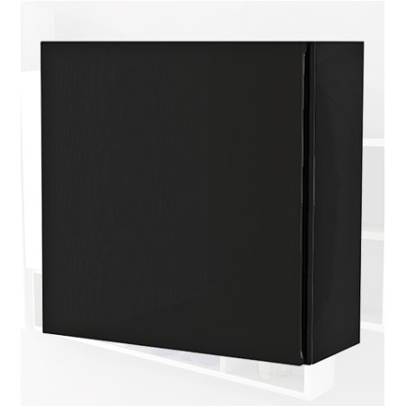 Pensile colonna 40x17x40 nero lucido complemento d'arredo antigraffio