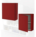 Pensile colonna 40x17x40 rosso complemento d'arredo antigraffio