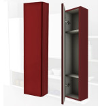 Parete attrezzata 140x100x17 rosso complemento d'arredo antigraffio