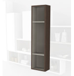 Parete attrezzata 140x100x17 rovere complemento d'arredo antigraffio